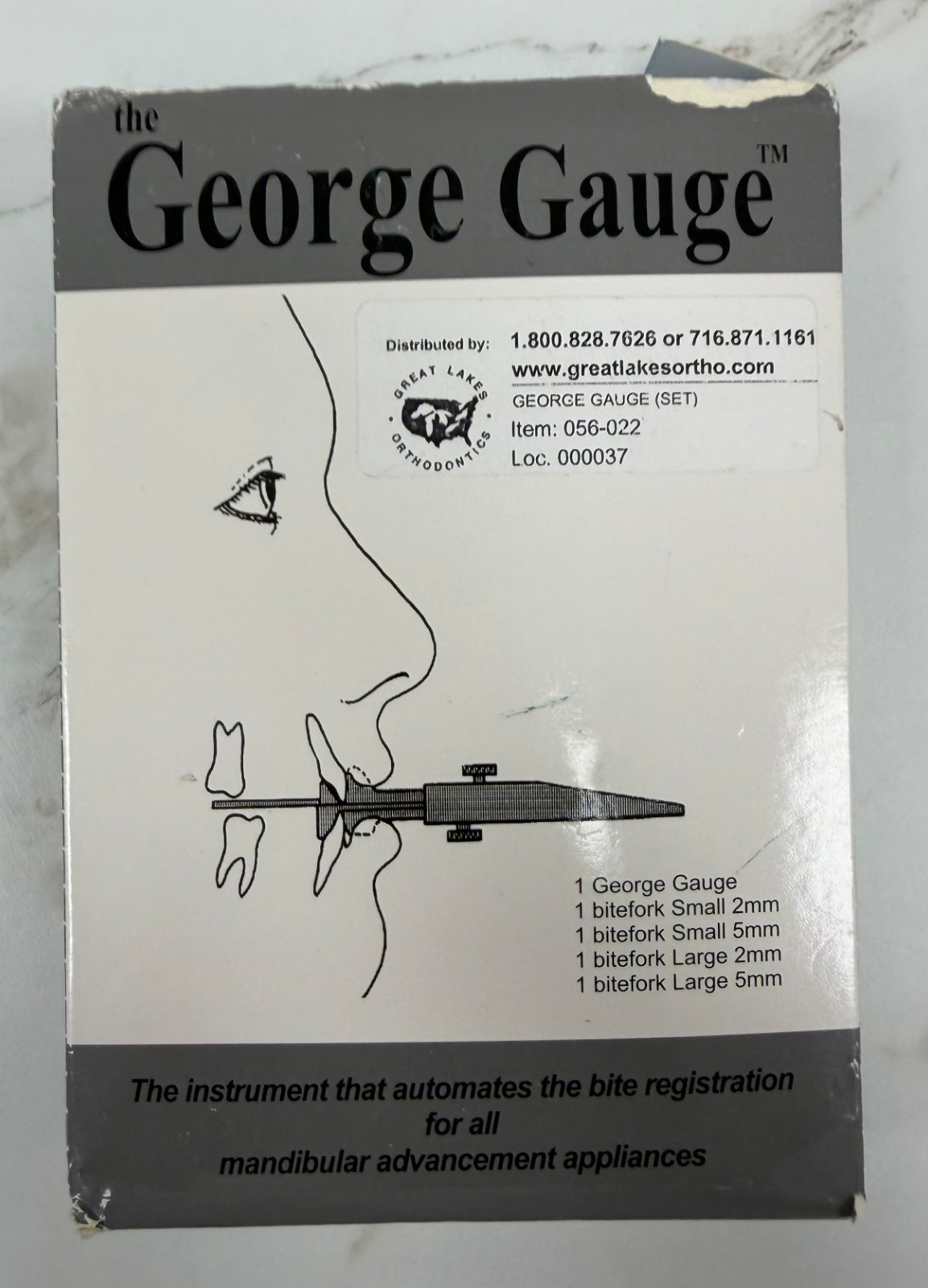 Great Lakes George Gauge Bite Registration Kit 056-022 Brand New Sealed Bags