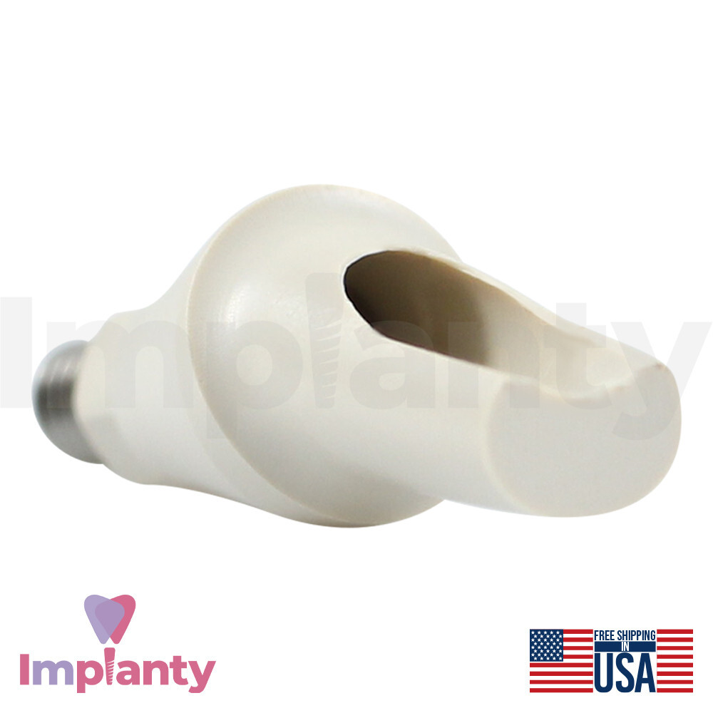10x GDT Peek Temporary Anatomic Angled Dental Prosthetic 15° RP Conical 2.65mm