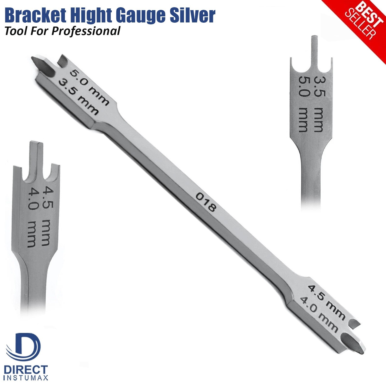 Bracket Positioning Height Gauge Wick Type Dentists Orthodontic Positioner Tools