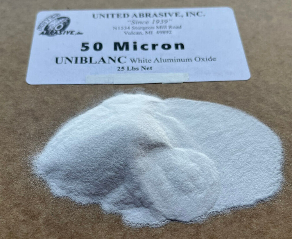 50 Micron White Aluminum Oxide: 50 lbs – Dental Micro-Blast Abrasive Media 50um