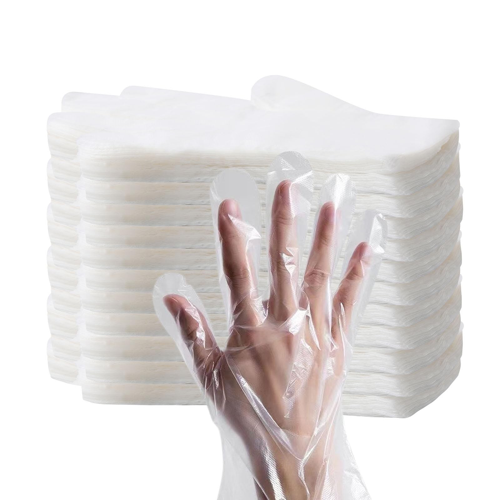 6000 Pcs Plastic Food Prep Gloves – Disposable, Transparent for Food Service