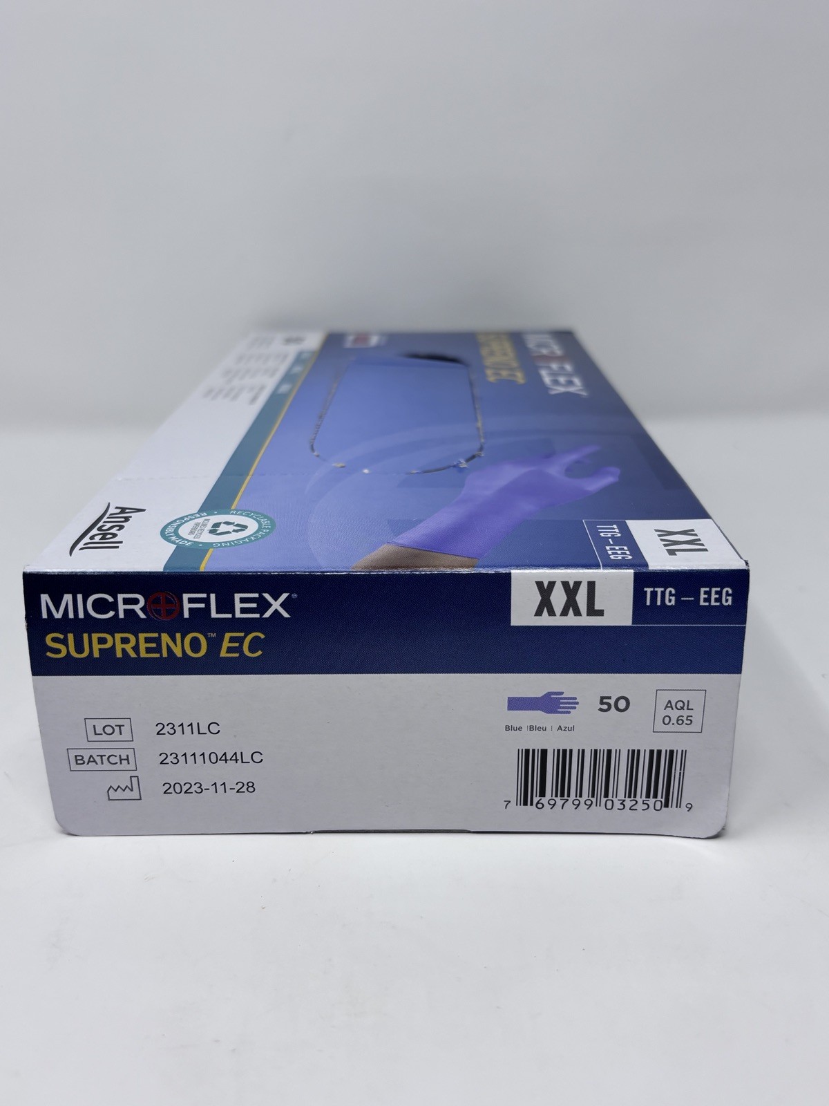 2 Boxes – Ansell Microflex Diamond Grip & Supreno Examination Gloves XXL