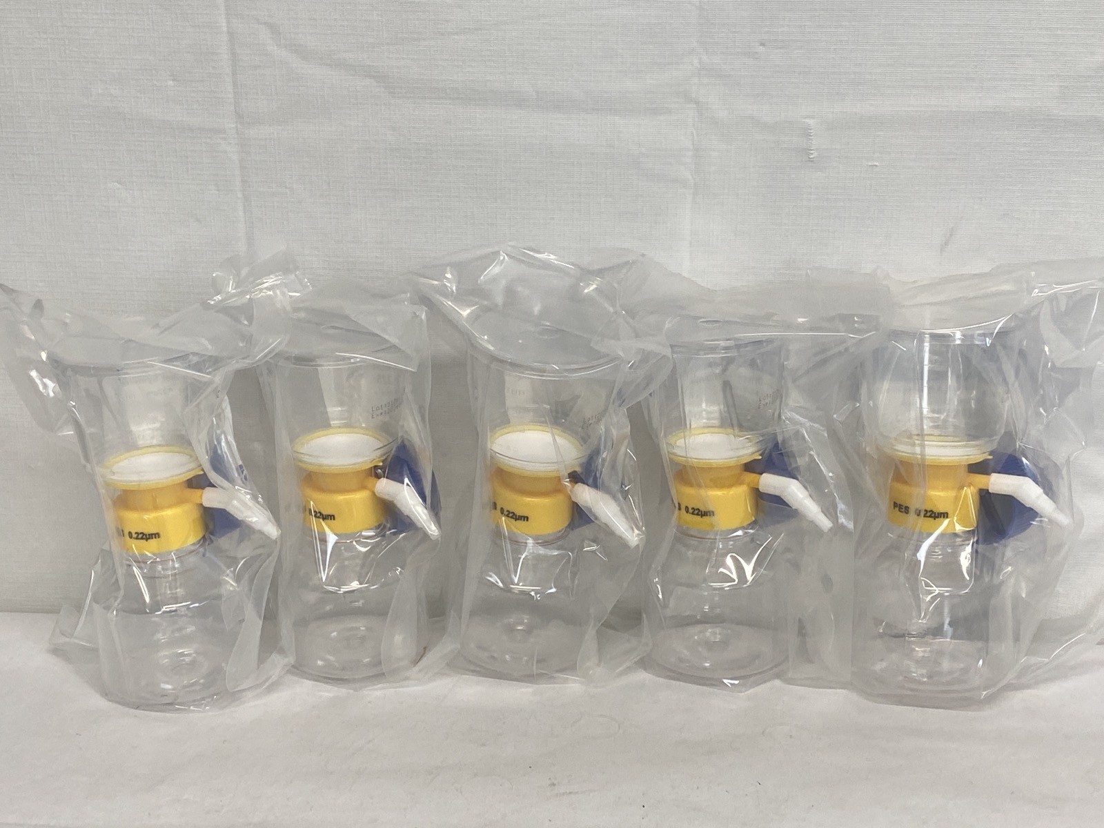 (5) GENESEE GenClone 250mL Vacuum-Driven Filter System 0.22um PES 25-225