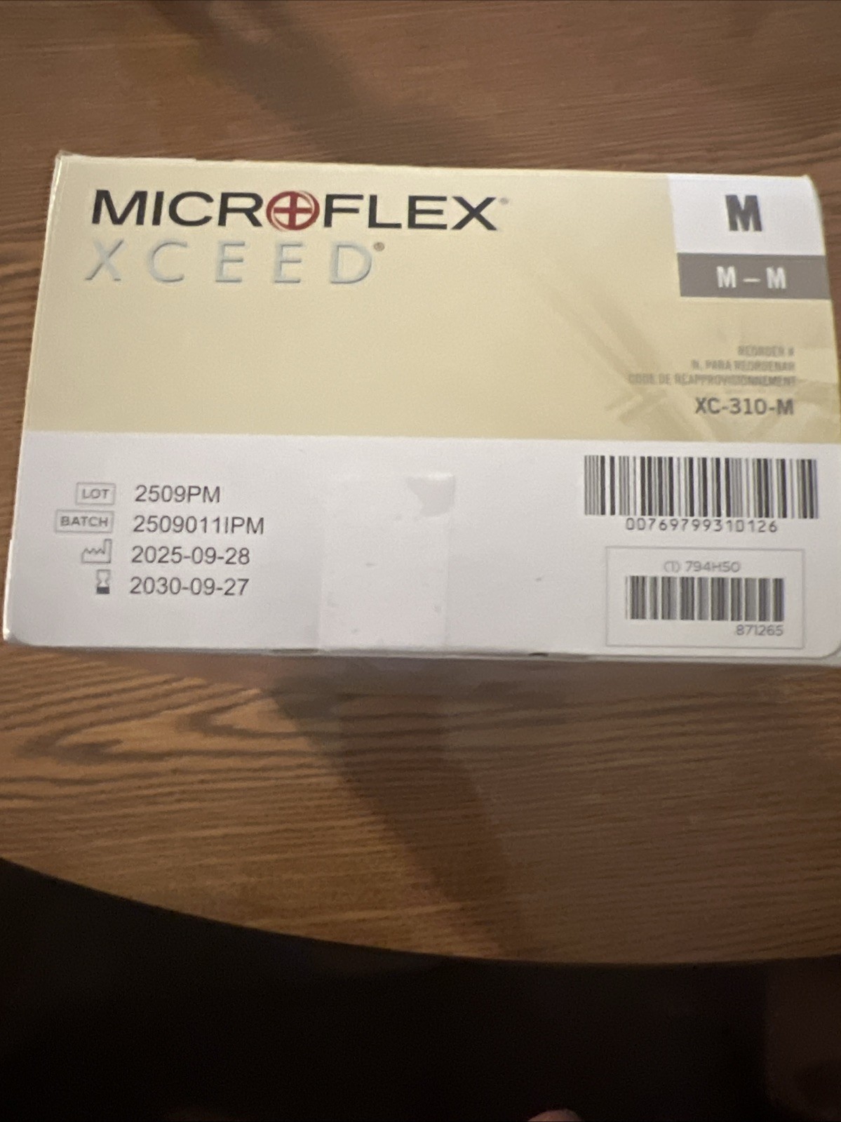 Microflex XC-310-M XCEED Nitrile Exam Gloves Medium Powder Free 250/Bx