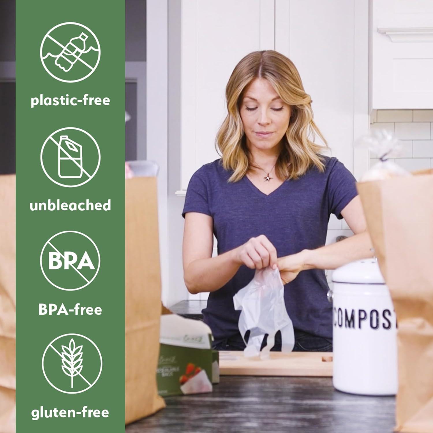 100% Compostable Gloves Disposable Latex Free [One Size Fit Most, 100CT] Food Se