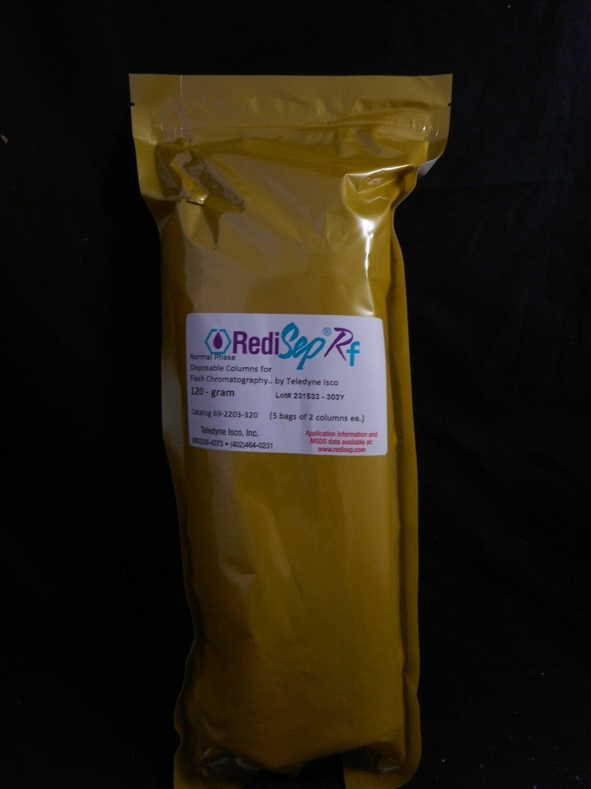 REDISEP RF Disposable Flash Column 230/400 Mesh 40-63µm PS 120g Bed Weight 2/PK