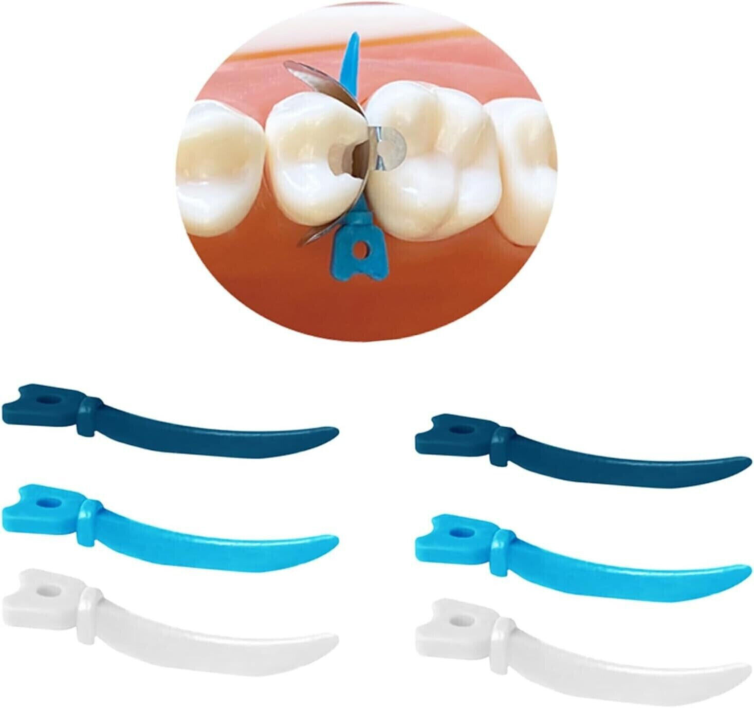 Dental Tulwar Wedges Disposable Plastic Refills 72 Pcs/Box Circular Holes 3 Size