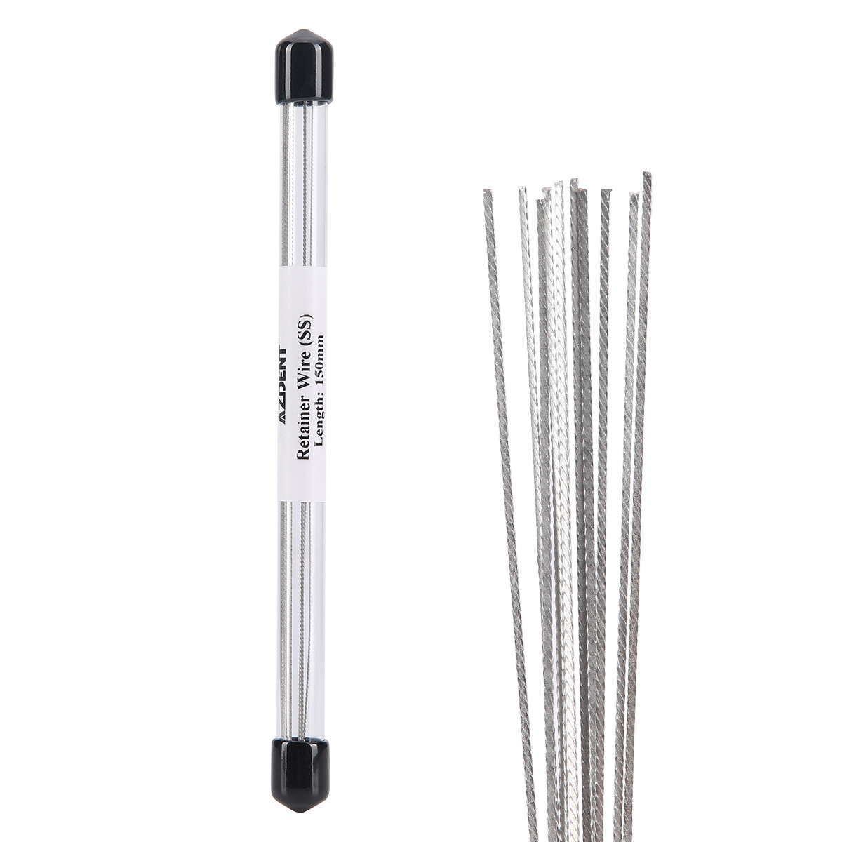 AZDENT 10Pcs/Pack Dental Ortho Lingual Retainer Wire Flat Strand Stainless Steel