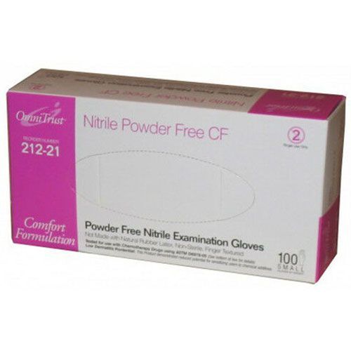 OmniTrust Nitrile Exam Gloves – Small 100/Box, Powder Free, Comfortable