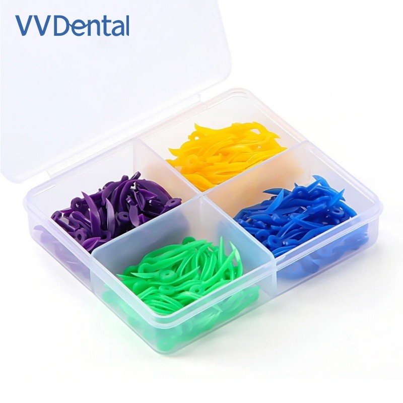 Mixed Disposable Plastic Wave Shape Dental Tooth Gap Composite Interdental Wedge
