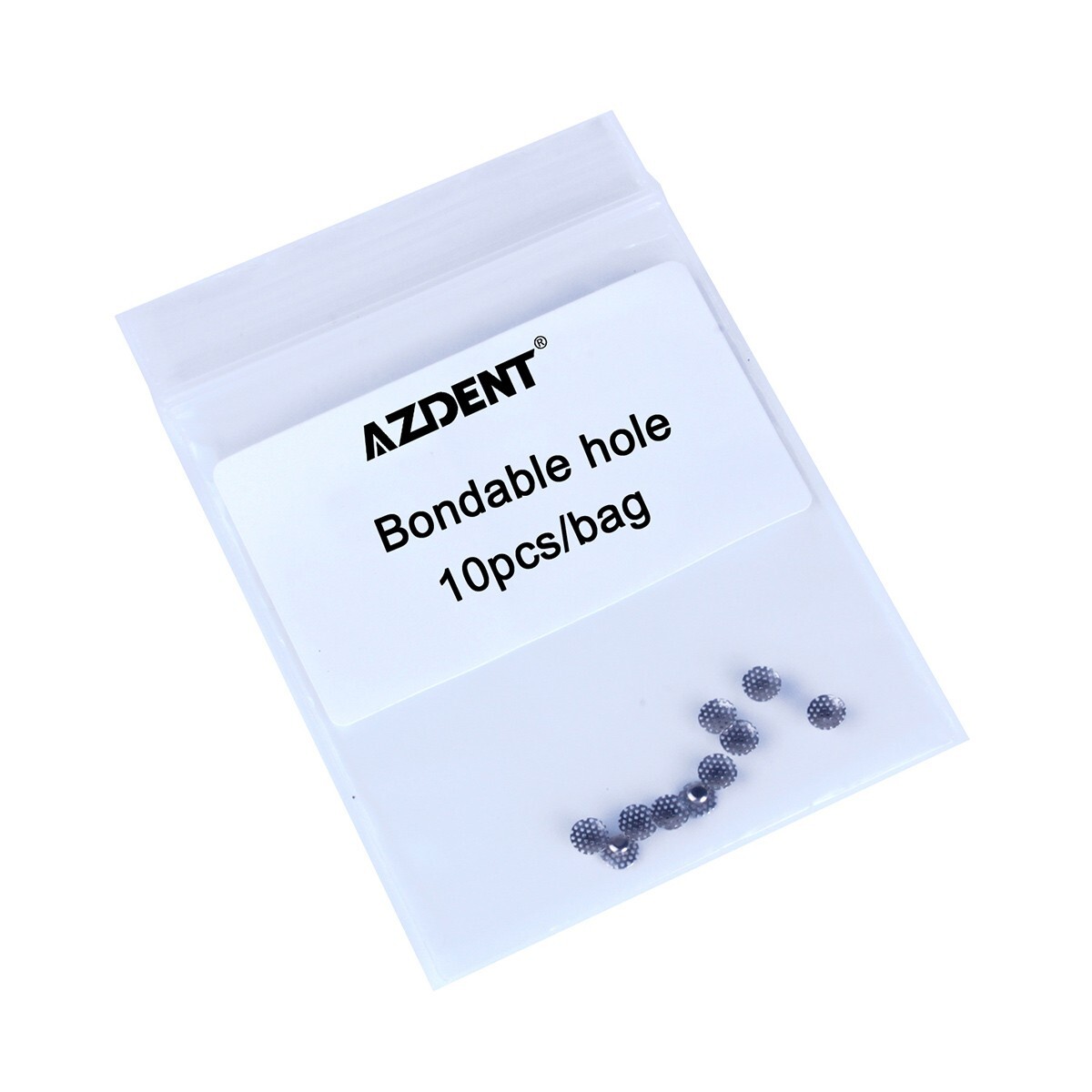 AZDENT Dental Orthodontic Lingual Buttons Bondable TOMY Round Mesh 10pcs/pack