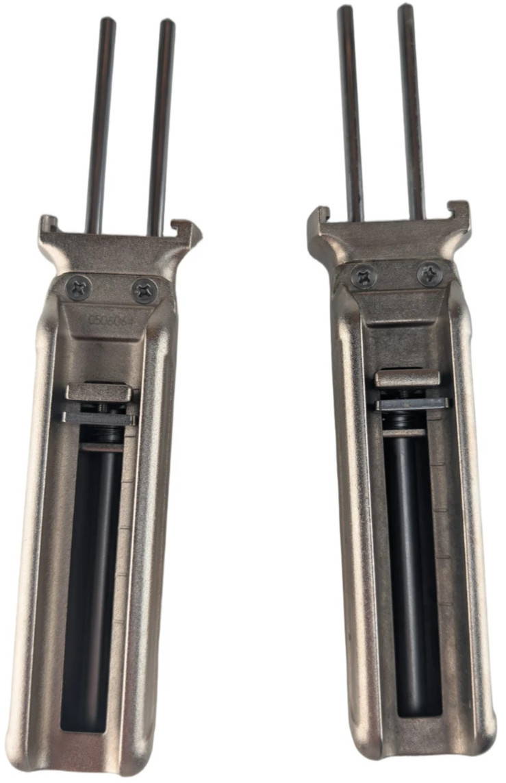 Dental Impression Material Cartridge Dispensing Guns Dual Plunger Lot of 2