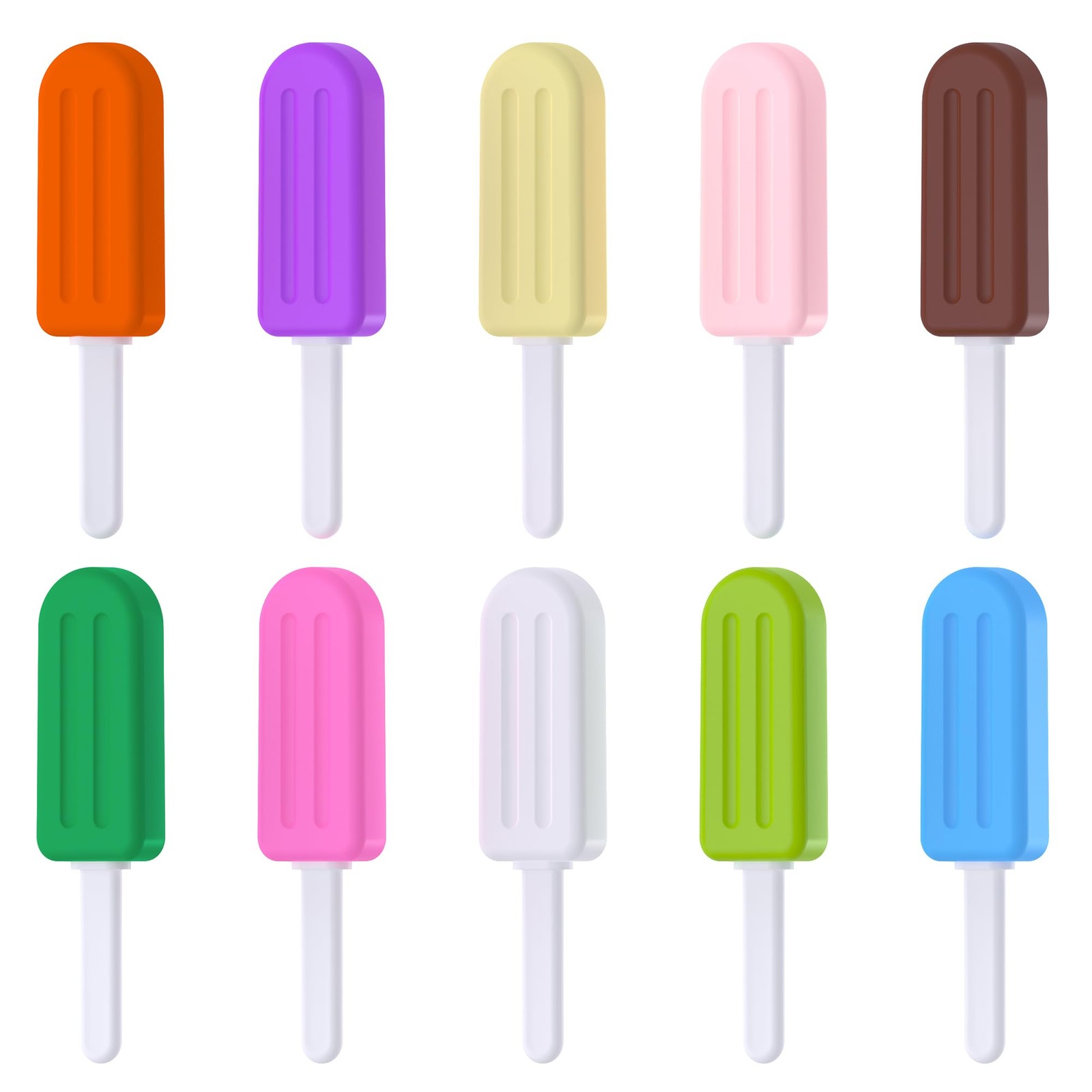 Chewies for Invisalign Aligner, 10 PCS Popsicle Silicone Chewies with Grip Ha…