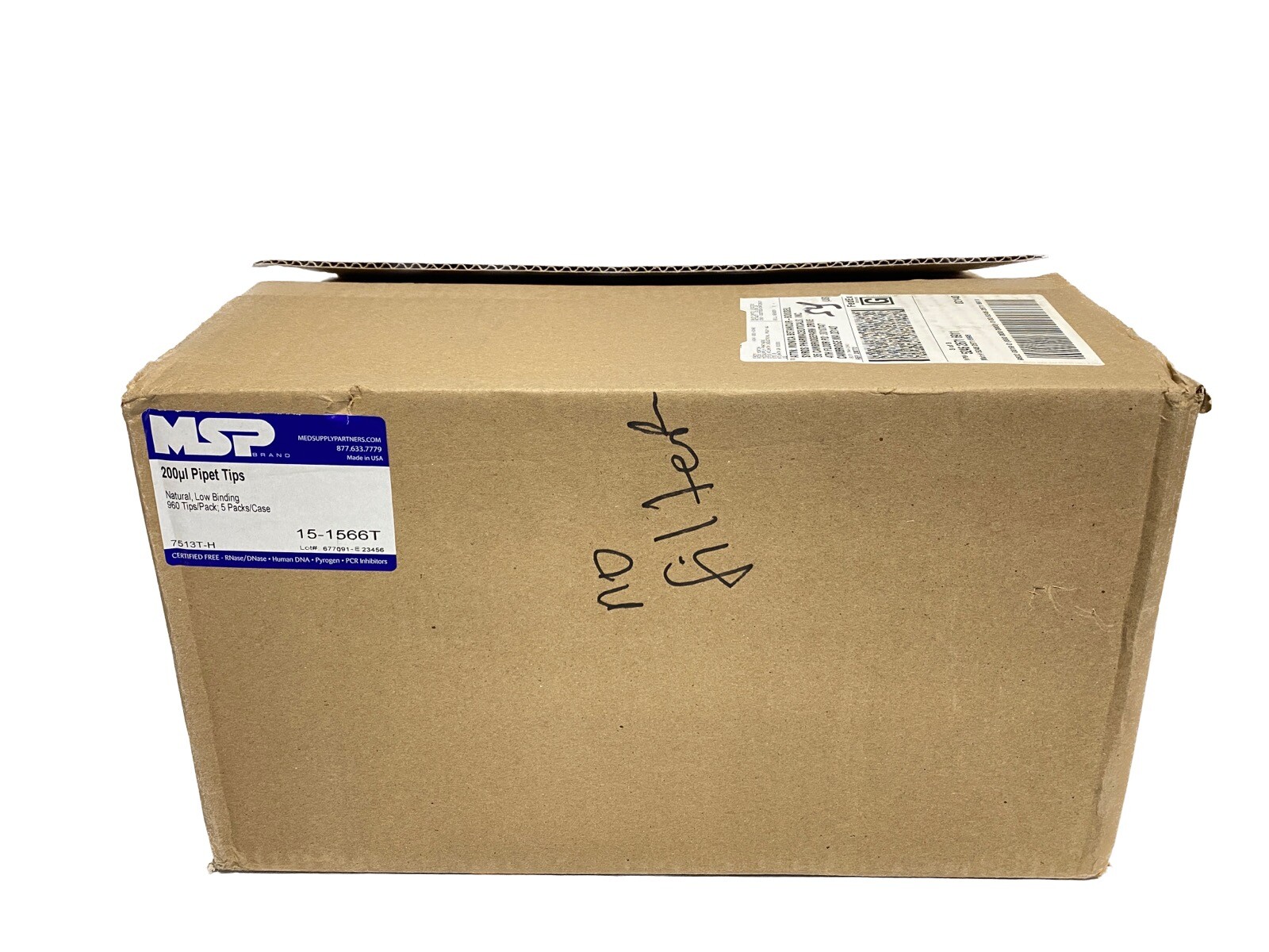 (4800/Cs) MSP 200uL Low Binding Universal Pipet Tips 50x 96/Rack 15-1566T