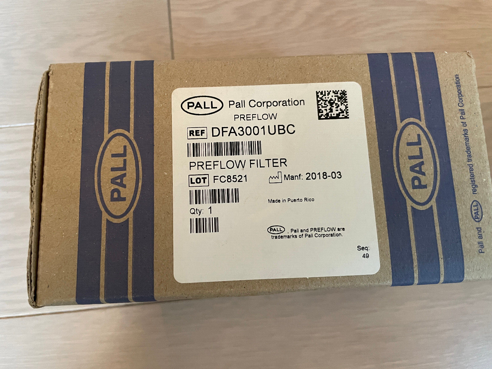 PALL Cytiva preflow filter CRTG DFA3001UBC
