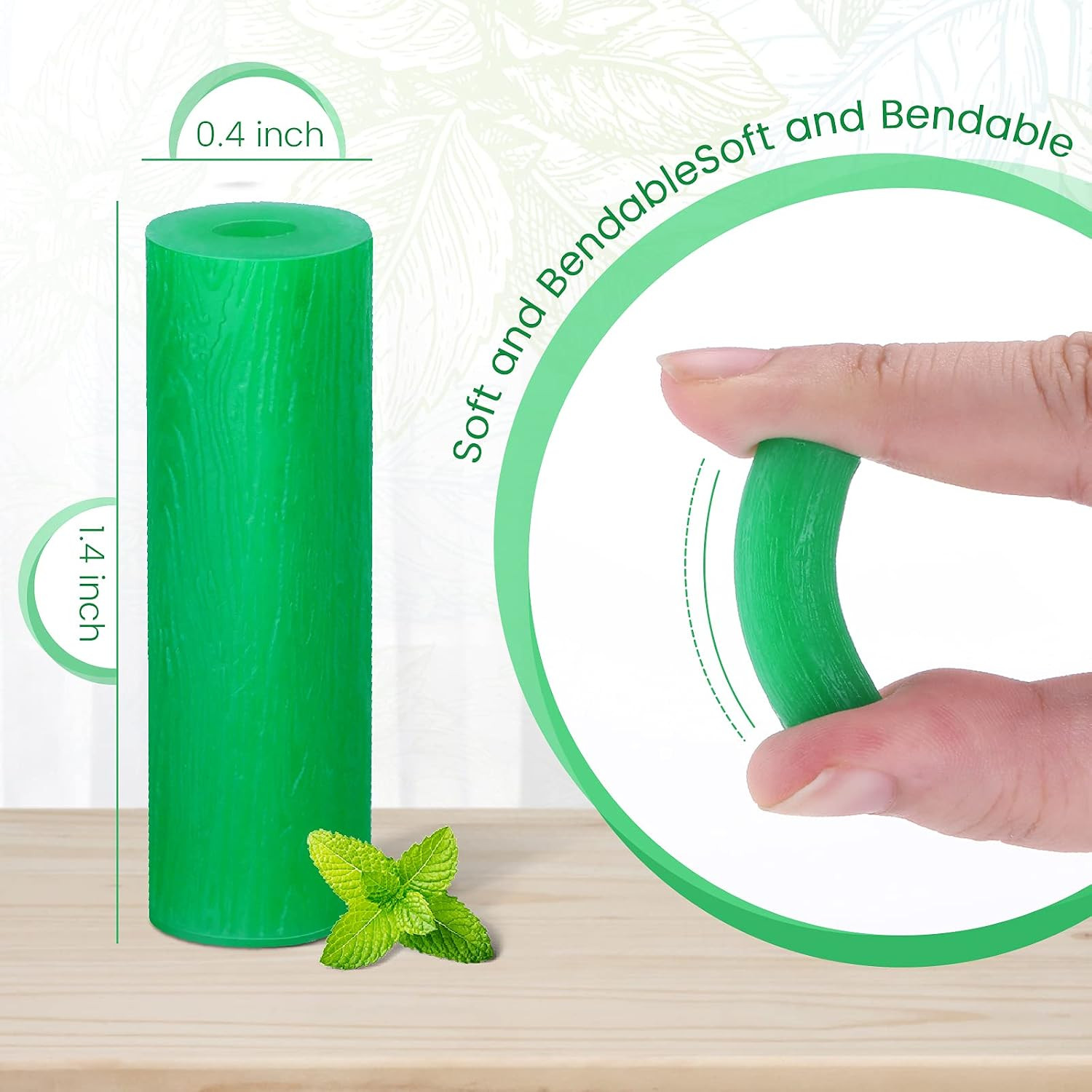 Aligner Chew for Invisalign Aligners – 20 Mint-Chew & 2 Removal Tools, Food-Grad