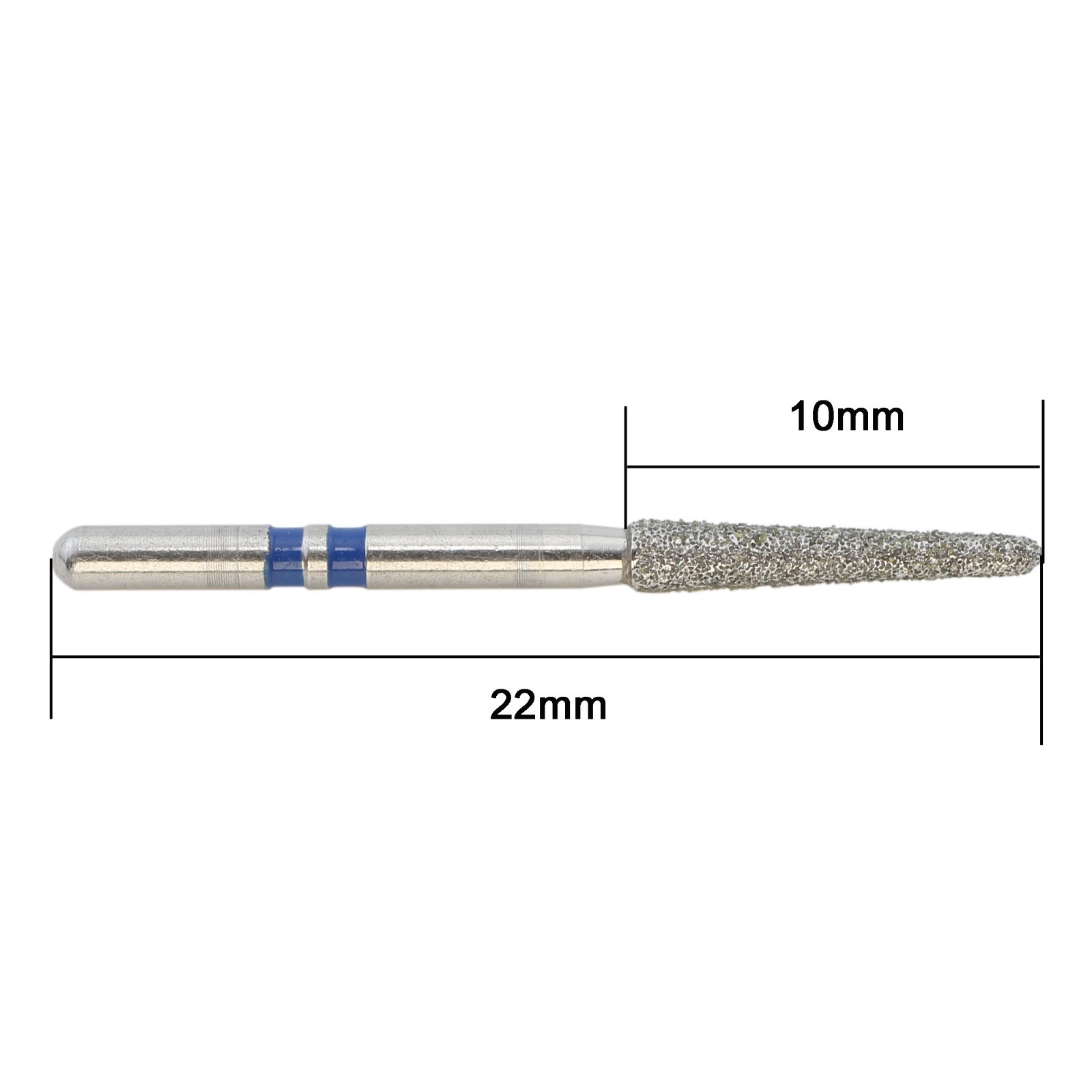 Zirconia Cutting Dental Diamond Burs FG Round End Taper Cylinder for High Speed
