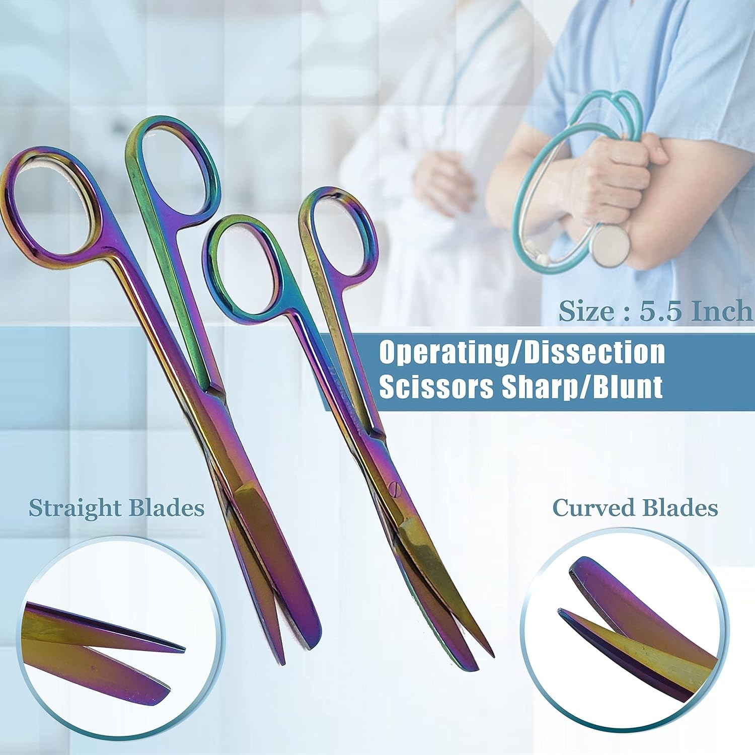 24Pcs Lab Dissection Kit Surgery Anatomy, Biology, Veterinary Set, German Grade