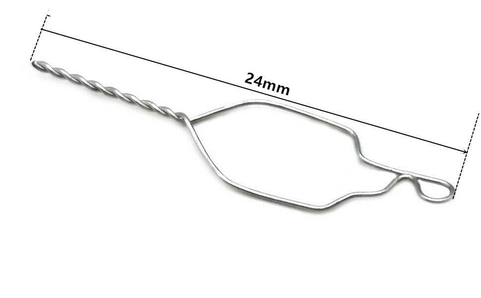 Dental Orthodontic Twisted Kobayashi Ligature Wires For Bracket 012 Short Weld
