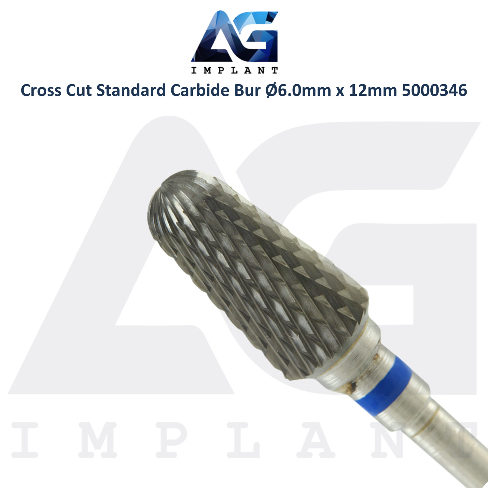 Dental Wilson Cross Cut Cone Standard Bur Ø6.0x12mm Tungsten Carbide 5000346