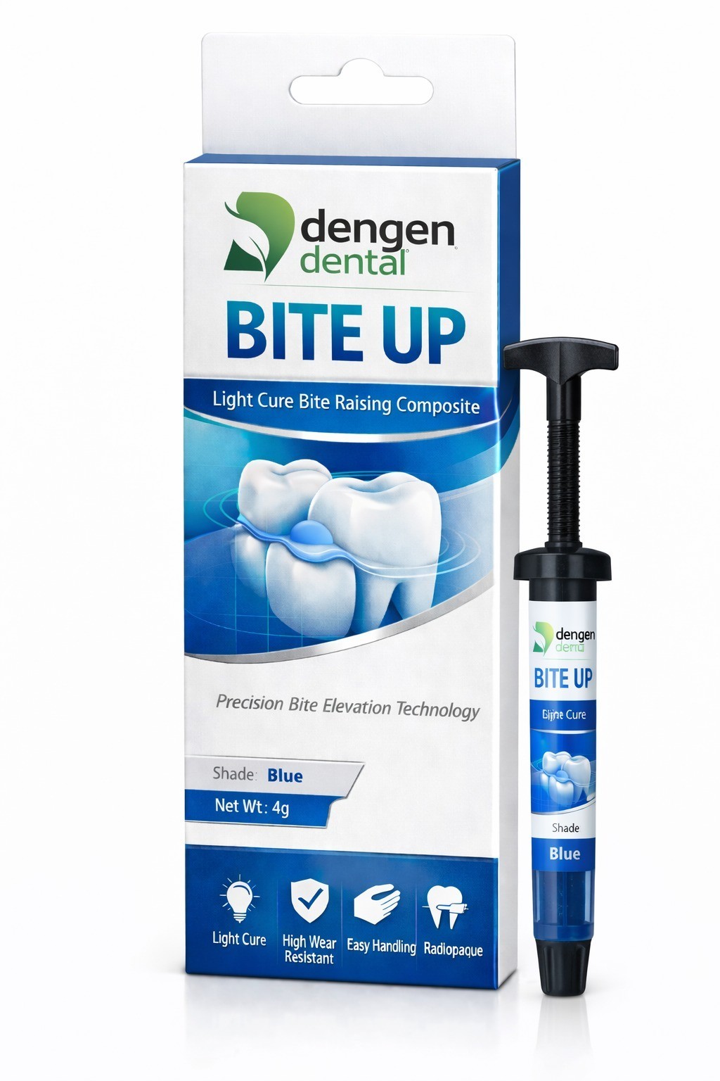 Dental BITE UP LC BLUE Composite 4gm a Superior Bite Raising Composite