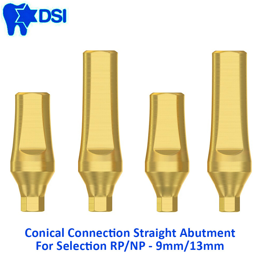 DSI Dental Fixture Conical Straight Titanium Adapter Heads Nobel Active NP RP