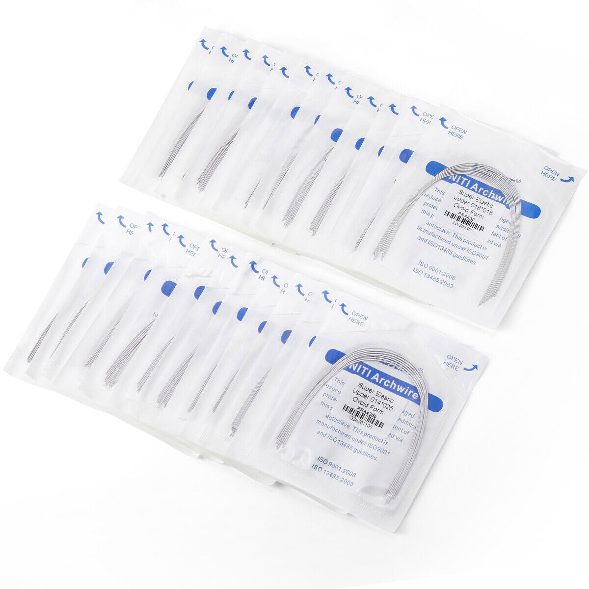 AZDENT Dental Ortho Super Elastic Rectangular Arch Wire Niti Ovoid upper & Lower