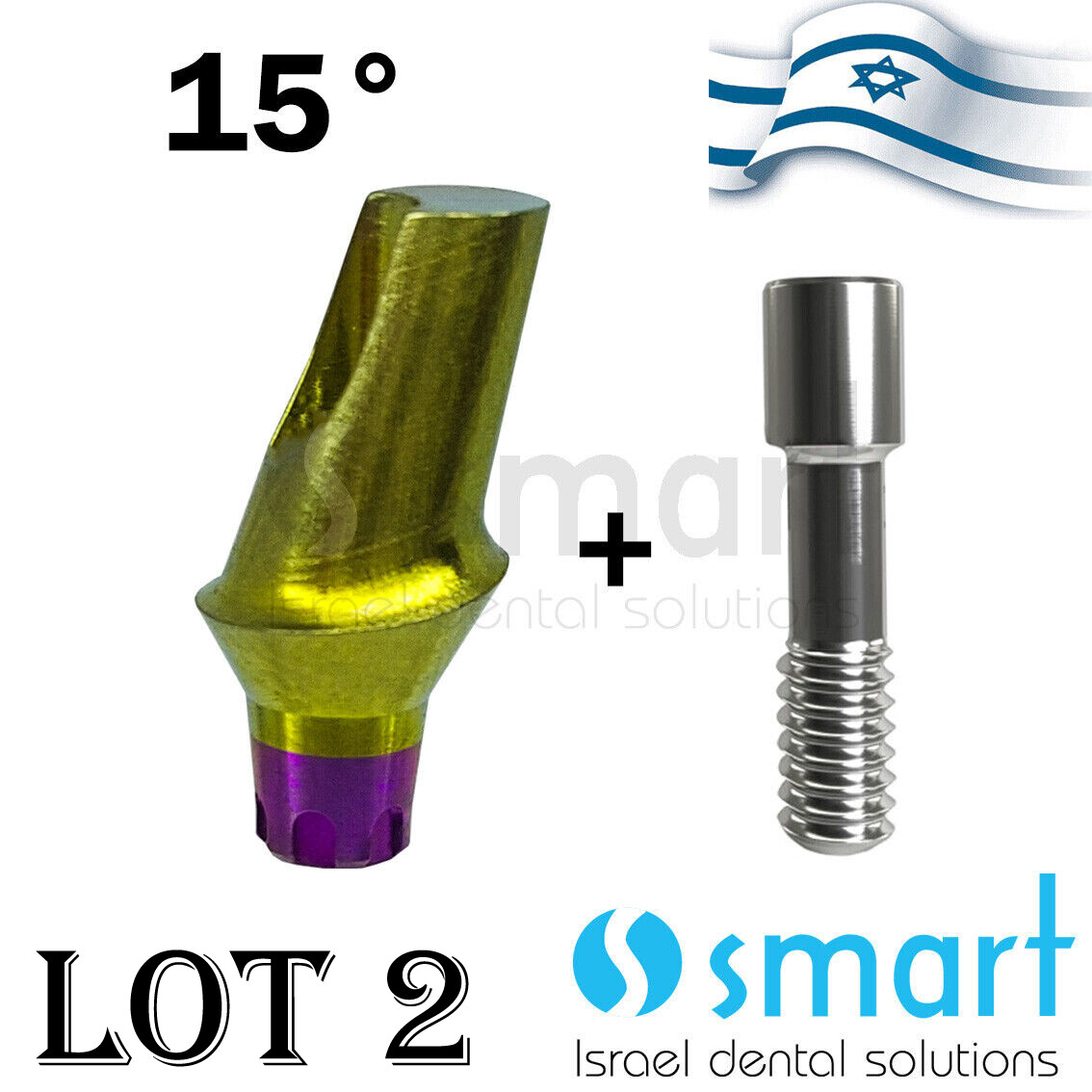 LOTx2 15° deg Abutment MIS conical V3 C1 SP Fit Cementing 1 MM