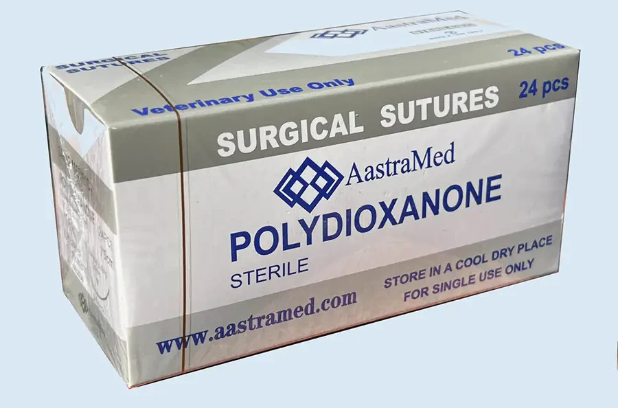 Sutures 3/0 PDO/PDS 24/Box Veterinary Dental Medical Polydioxanone Monofilament