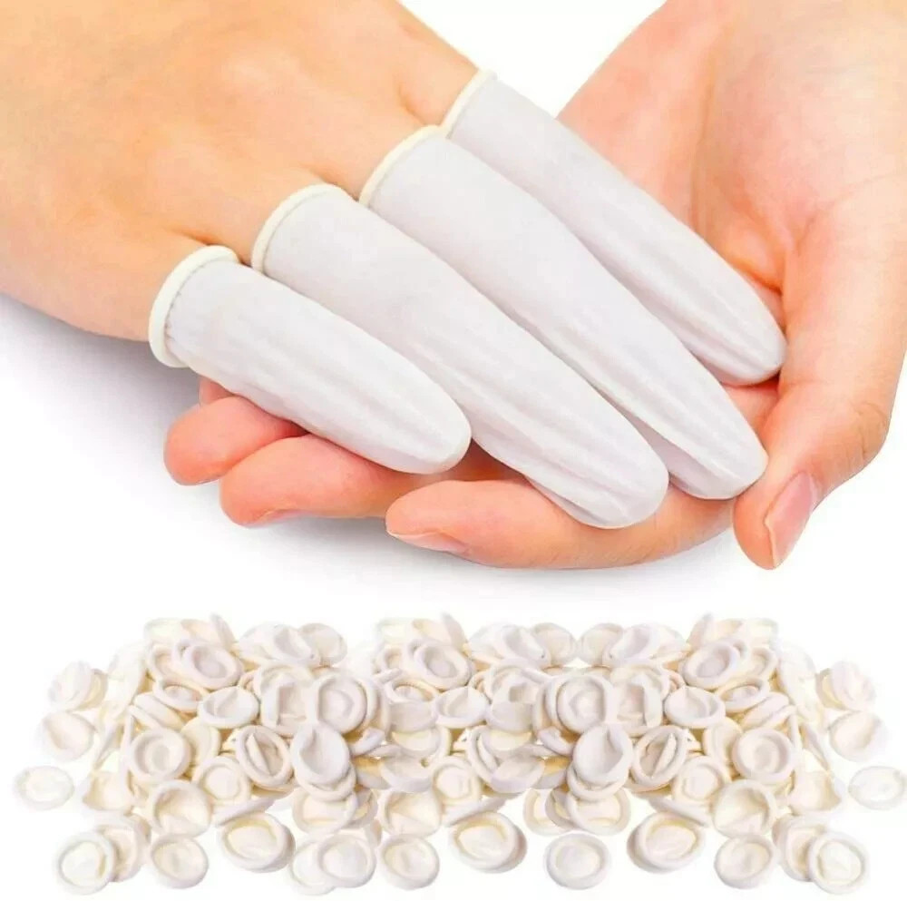 100Pcs Dental Rubber Disposable Mult-Use Finger Protective Sleeves Cover Sheath