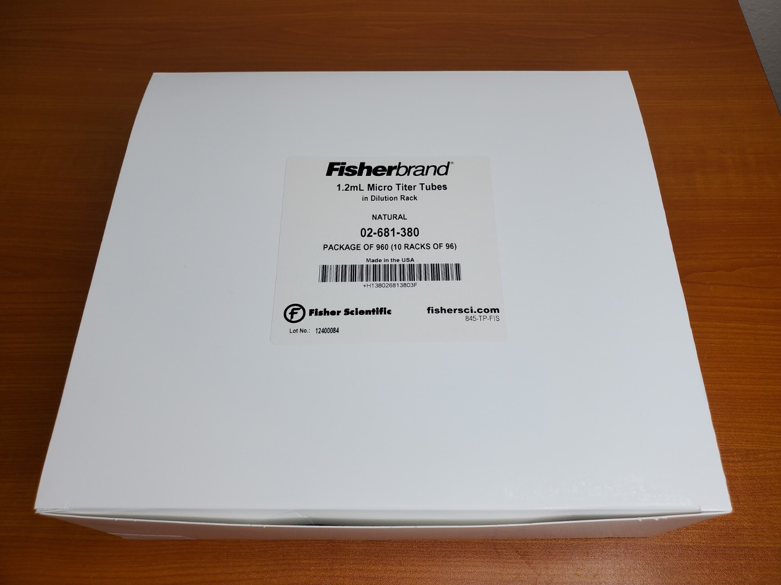 Fisher Brand 1.2ml Micro Titer Tubes in Dilution Rack 02-681-380 (Pack of 960)