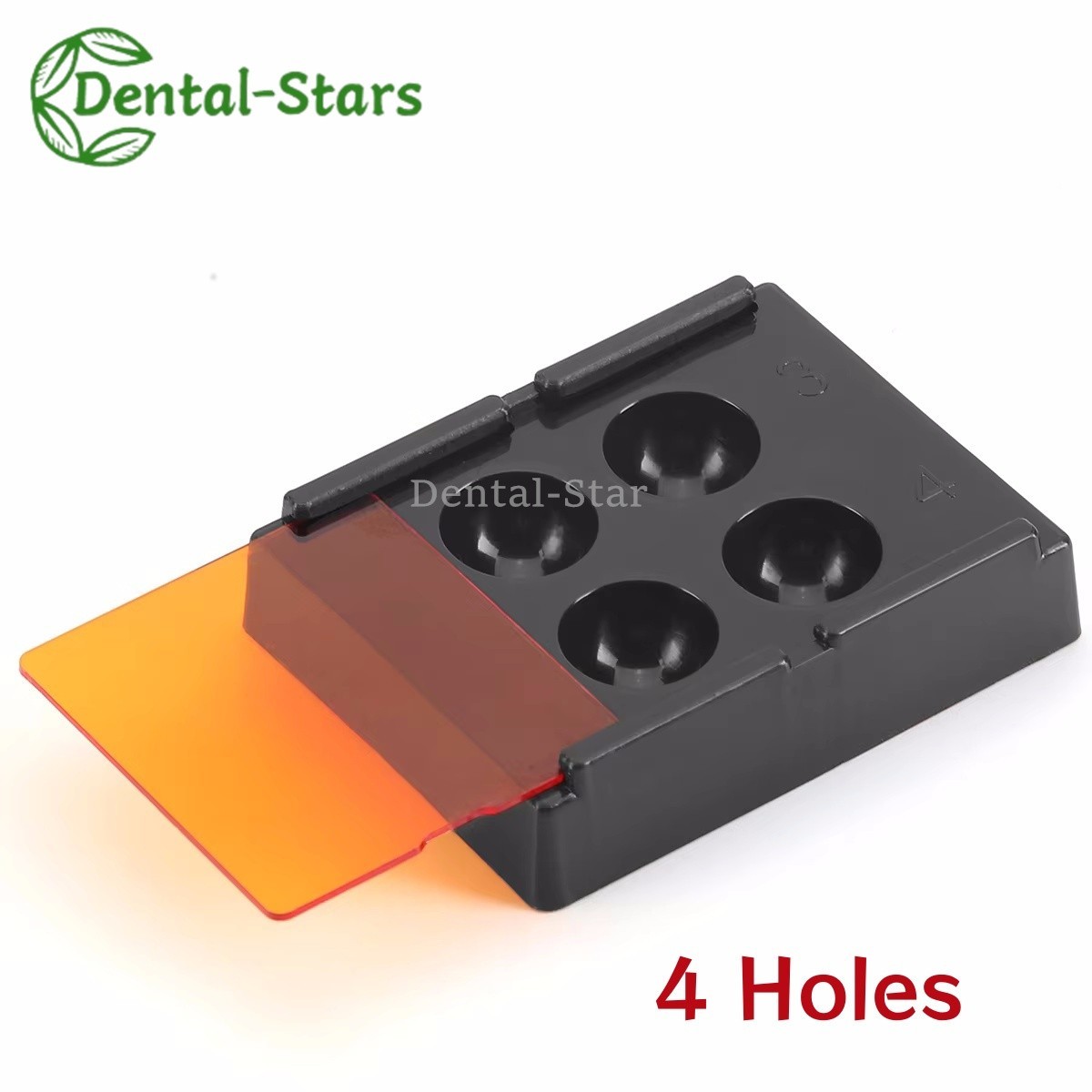Dental Mixing Wells 4 Well with Light Shield Cover 4 Holes Palette Bonding Tray