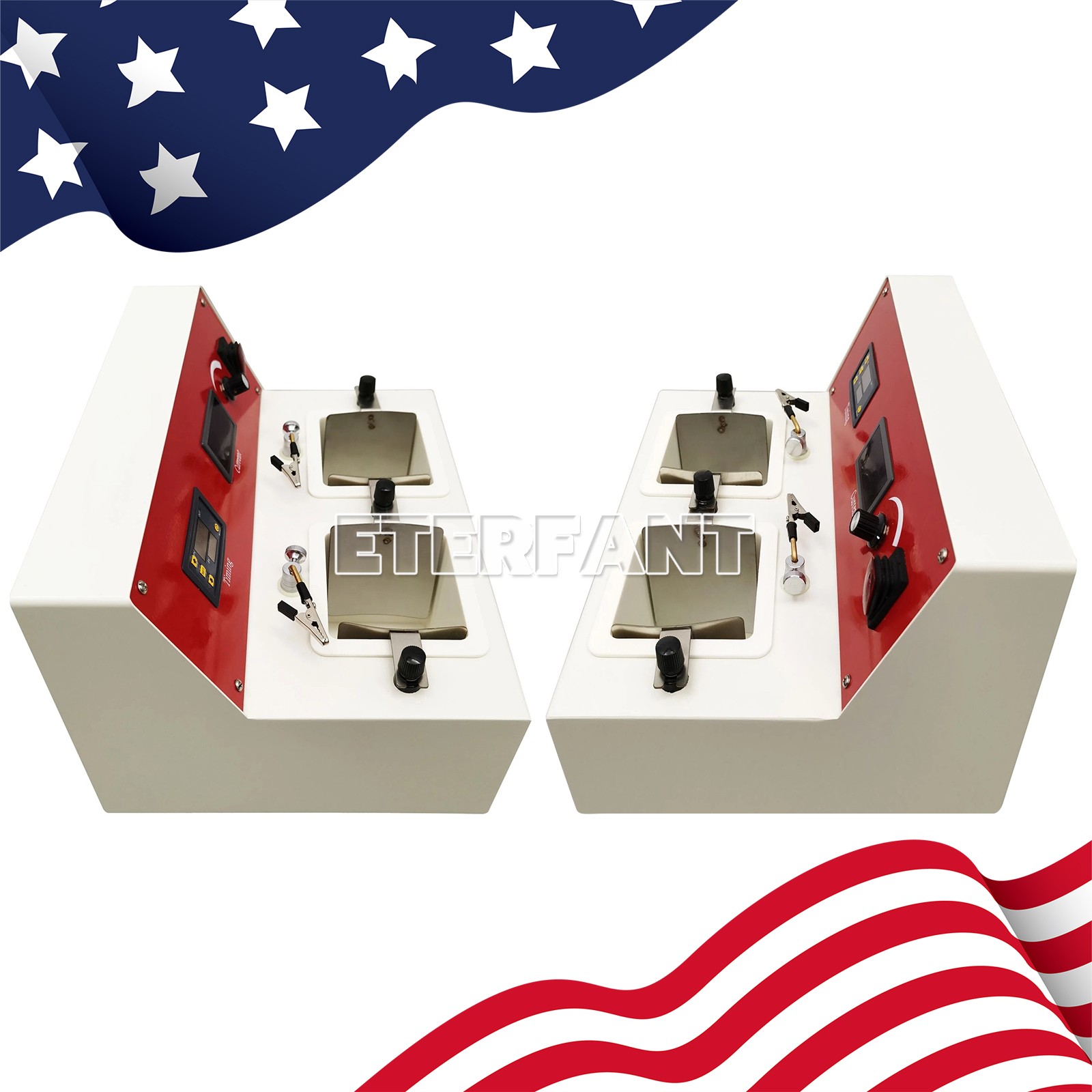 Dental Lab Electrolytic Polishing Machine Unit with Two Electrolytic Cells US