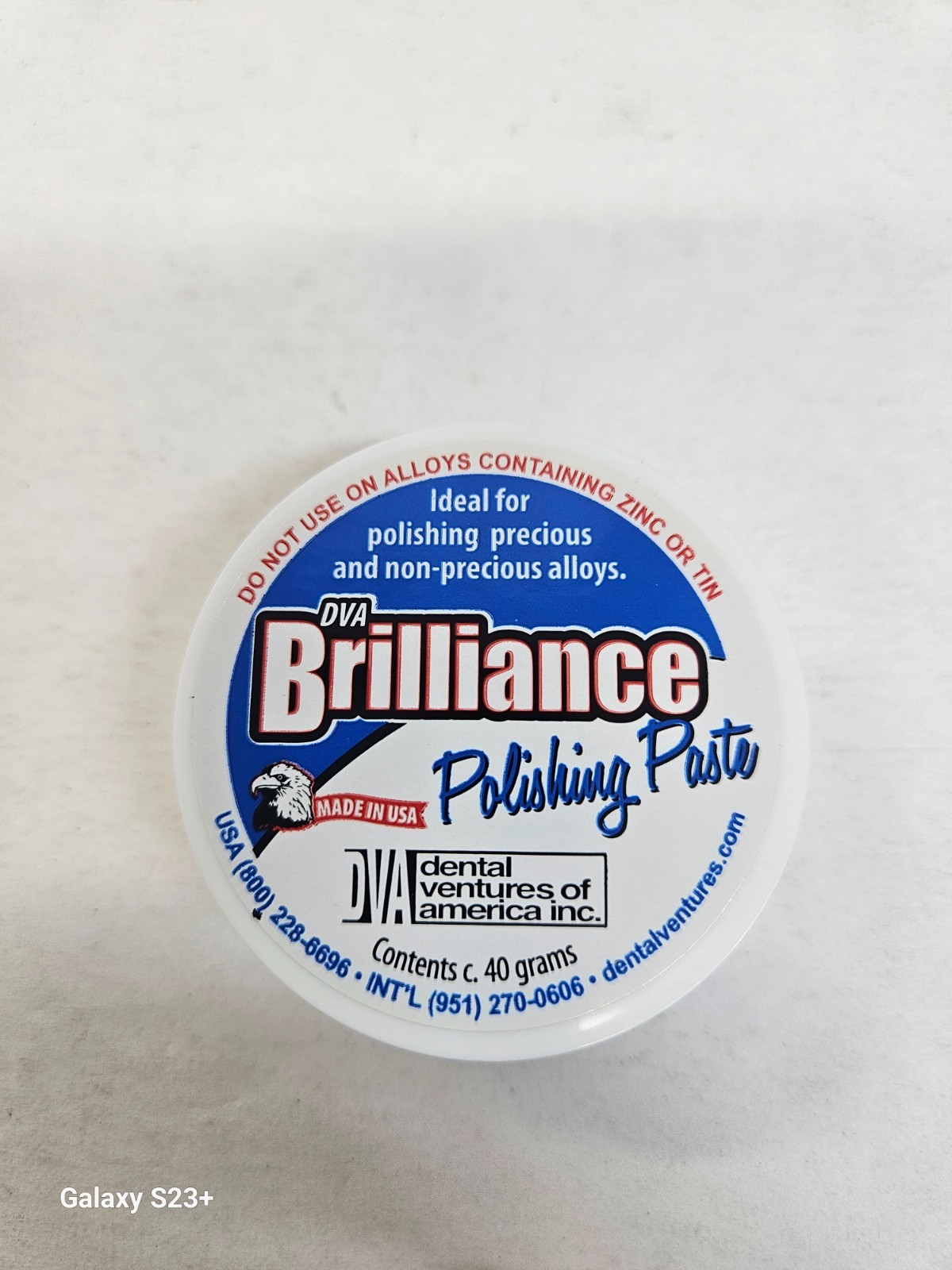 Polishing Paste for Zirconia(20g) or Non-Precious and Precious(40g)