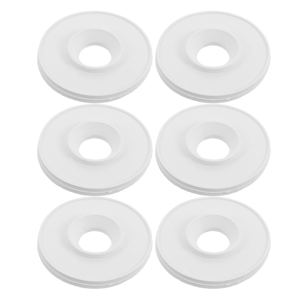 6Pcs White Rubber Lab Filter Pad for Funnel Vacuum Adapter and Flask Sealing