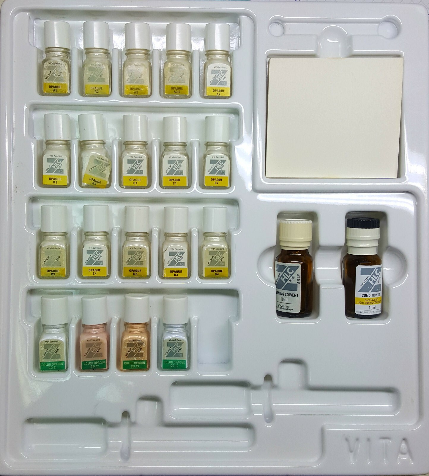 Dental lab Vita Germany porcelain ceramic HLC Vita Zeta bond opaquer set