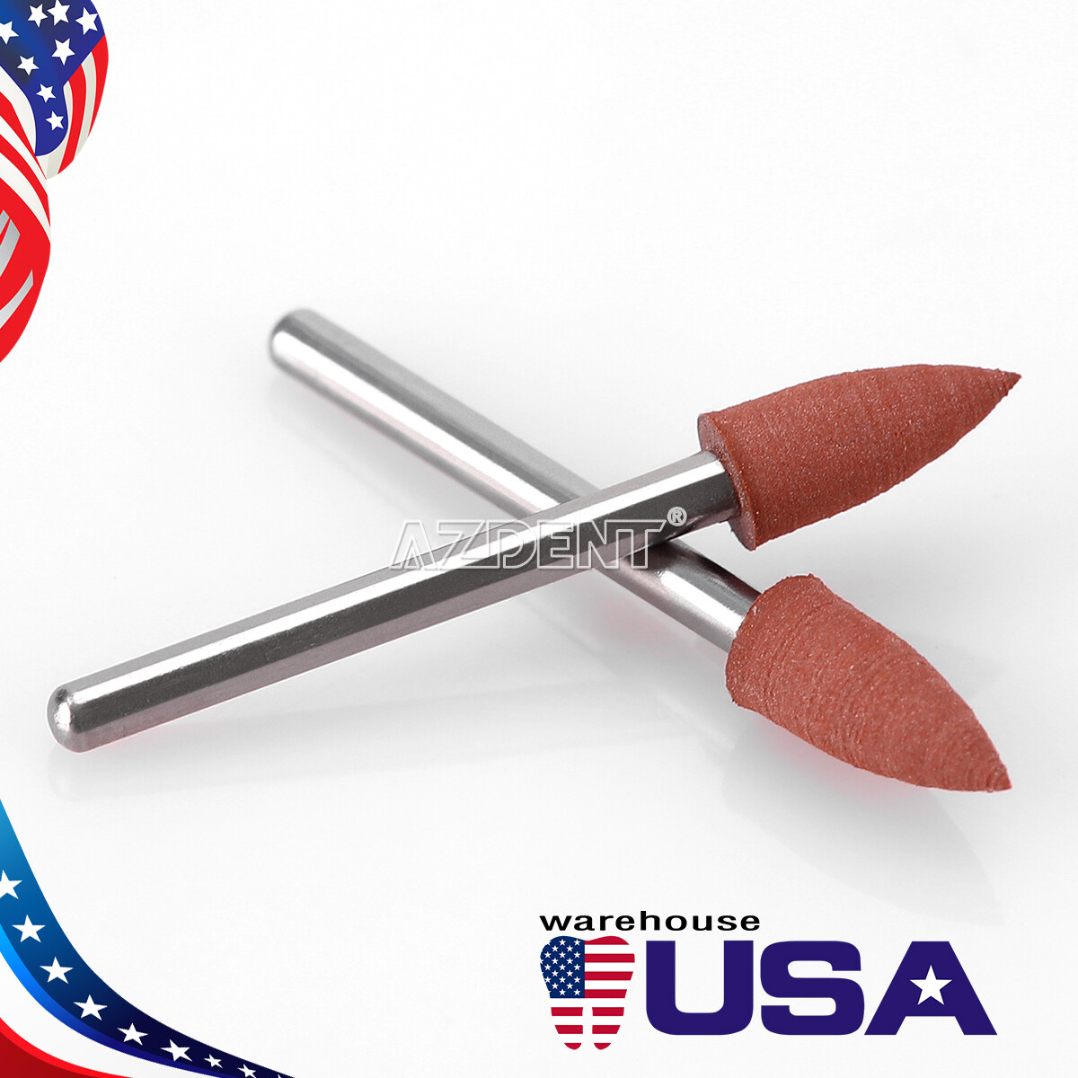 US 5 kits Dental 0413 Brownie Polishers Friction Grip FG Mini Points 1.6mm Sale