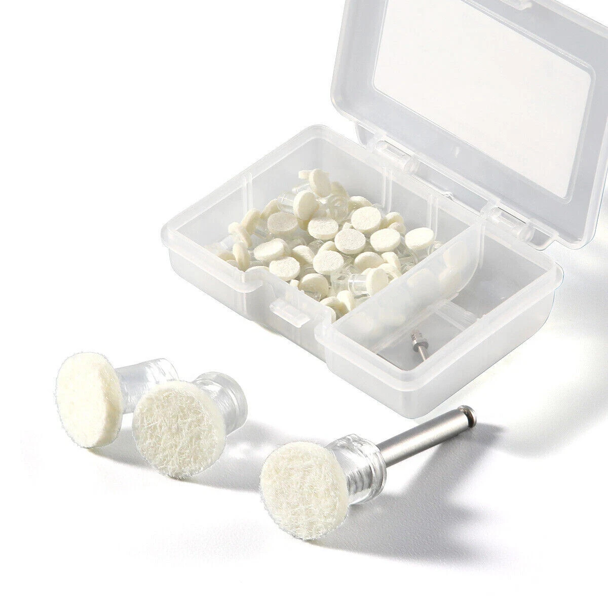 5Box Dental Paste-Impregnated Composite Polishing Felt 50 Discs+1 CA mandrel Kit