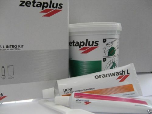Zhermack ZetaPlus Kit Impression Putty 900ml + Oranwash 140ml+Indurent Gel 60ml.