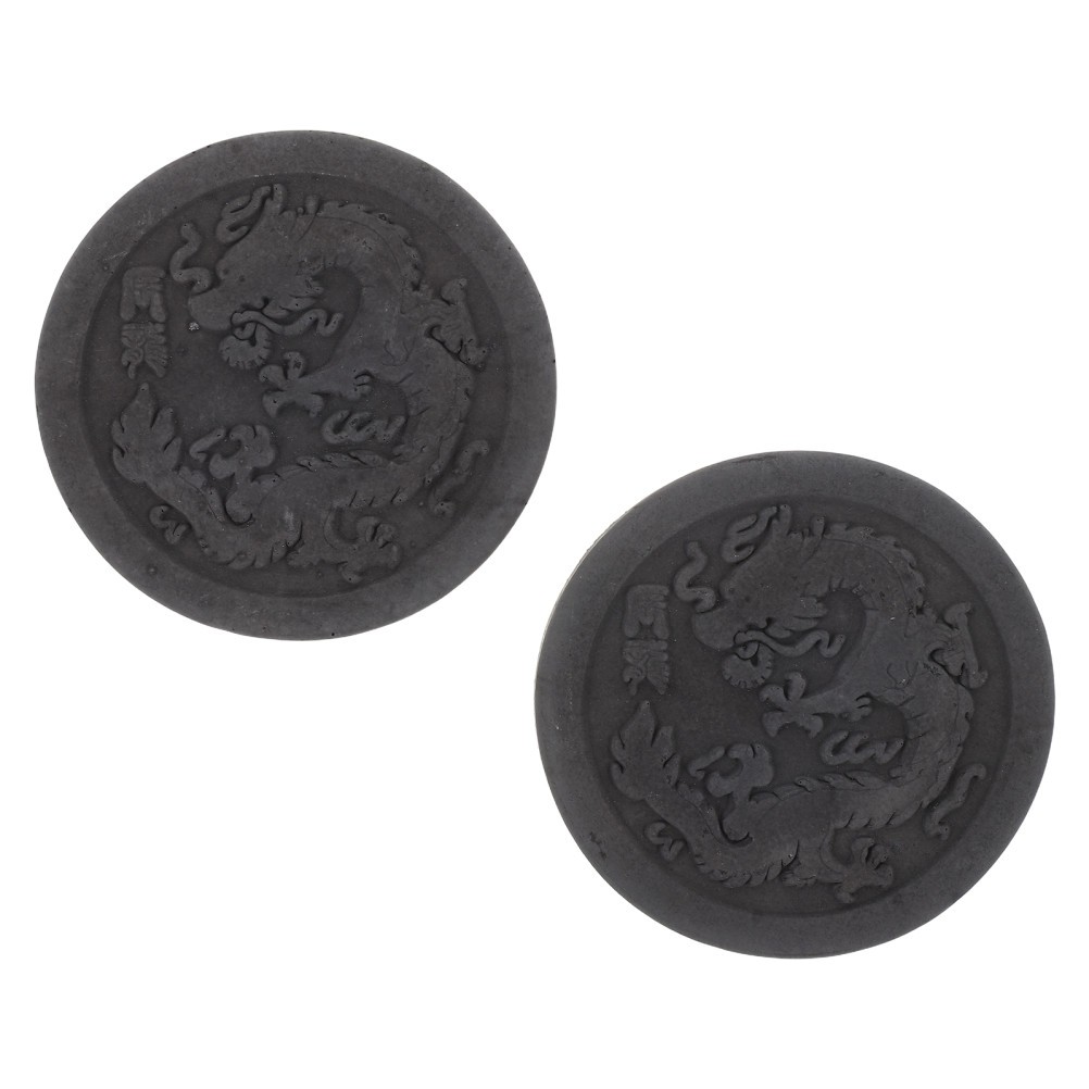 2 Pcs Rubbing Mold Traditional Chinese Mini Brick Art Education Supply