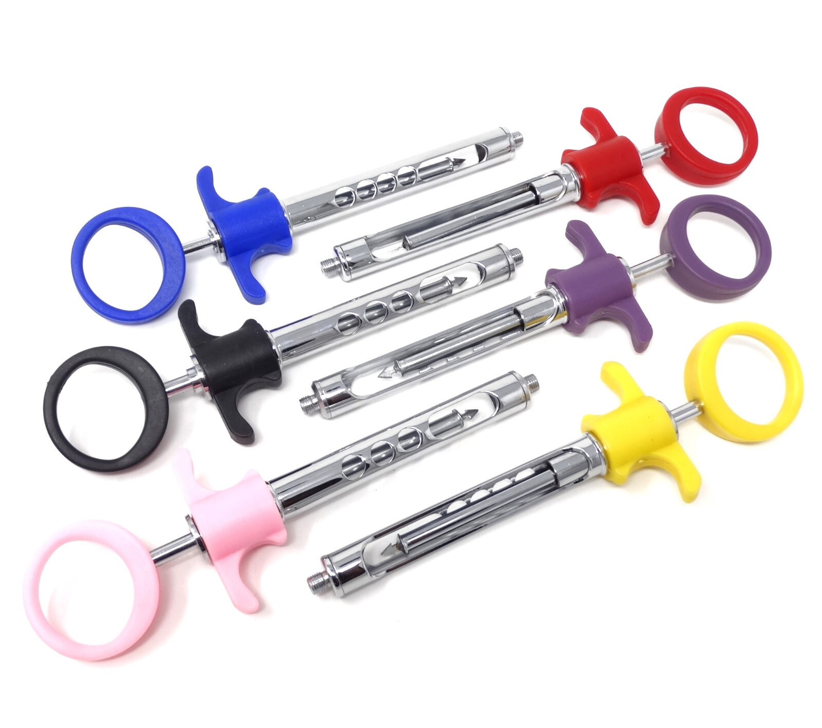 Set of 6Pc Premium Dental Anesthetic Self Aspirating Syringes 1.8ml Auto Passive