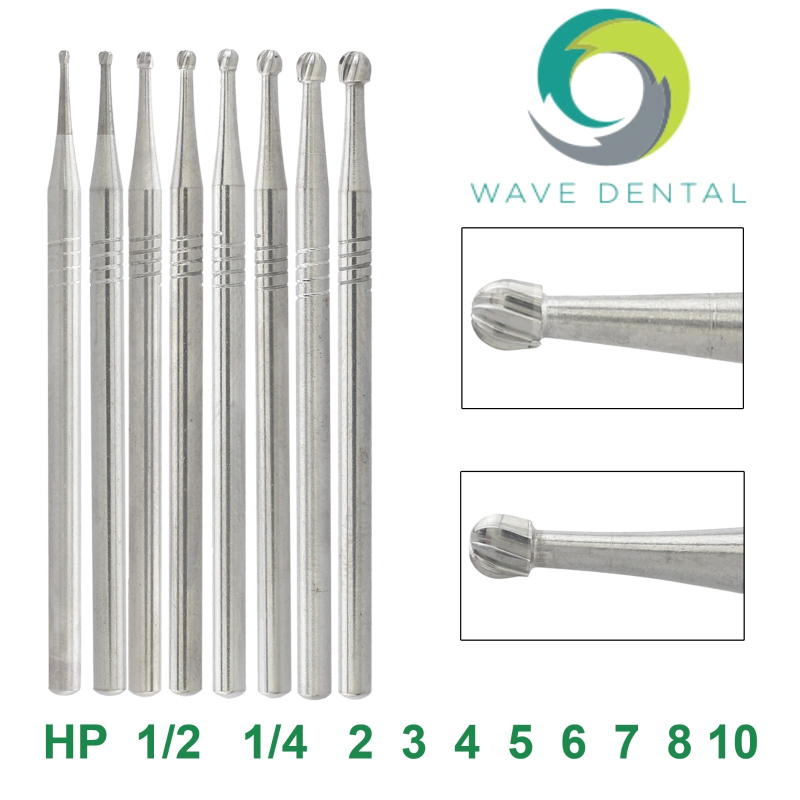 Wave Dental Straight Surgical Bur HP Round Long 44.5mm Carbide Bur For Low Speed