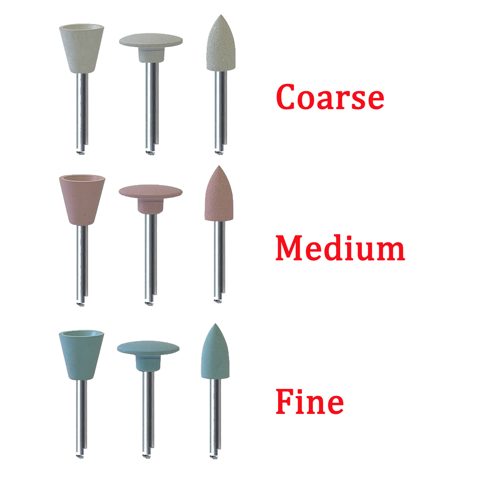 10-100 Pcs Dental Enhance Style Polishing Finishing Point Cup Disc for Composite
