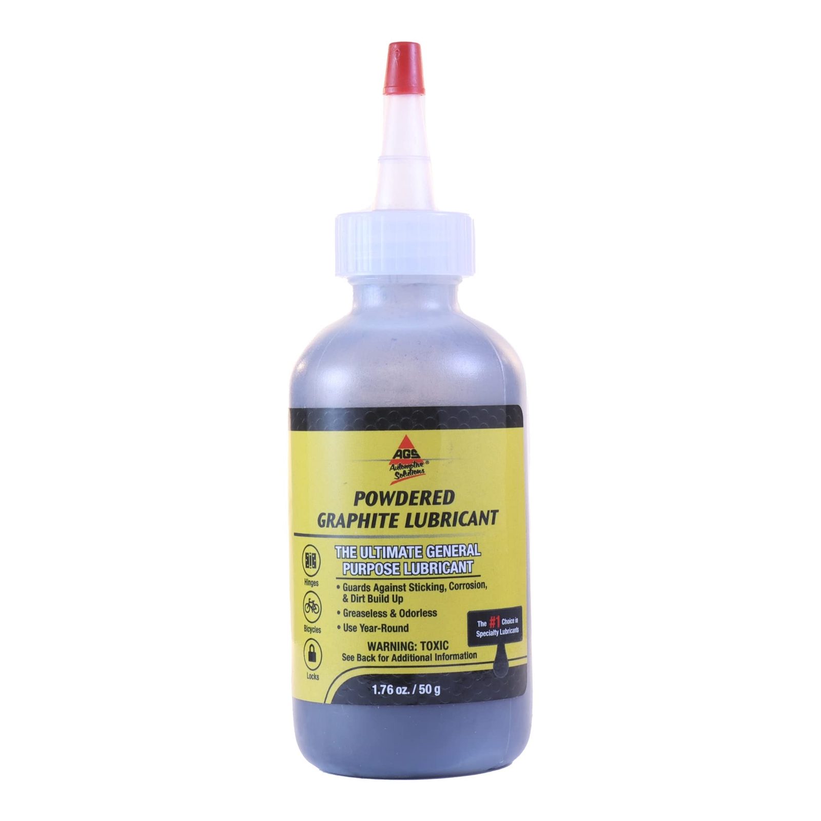 Ags Company Mr. Zip Extra Fine Dry Graphite Lubricants Bottle 2oz. Advanced Dry