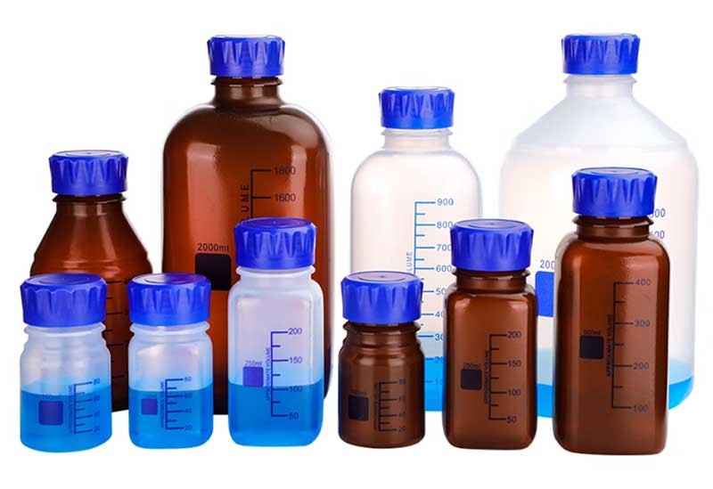 Plastic Sampling Bottle, Reagent Storage, PP Material, Strong Seal, Lab Bottle