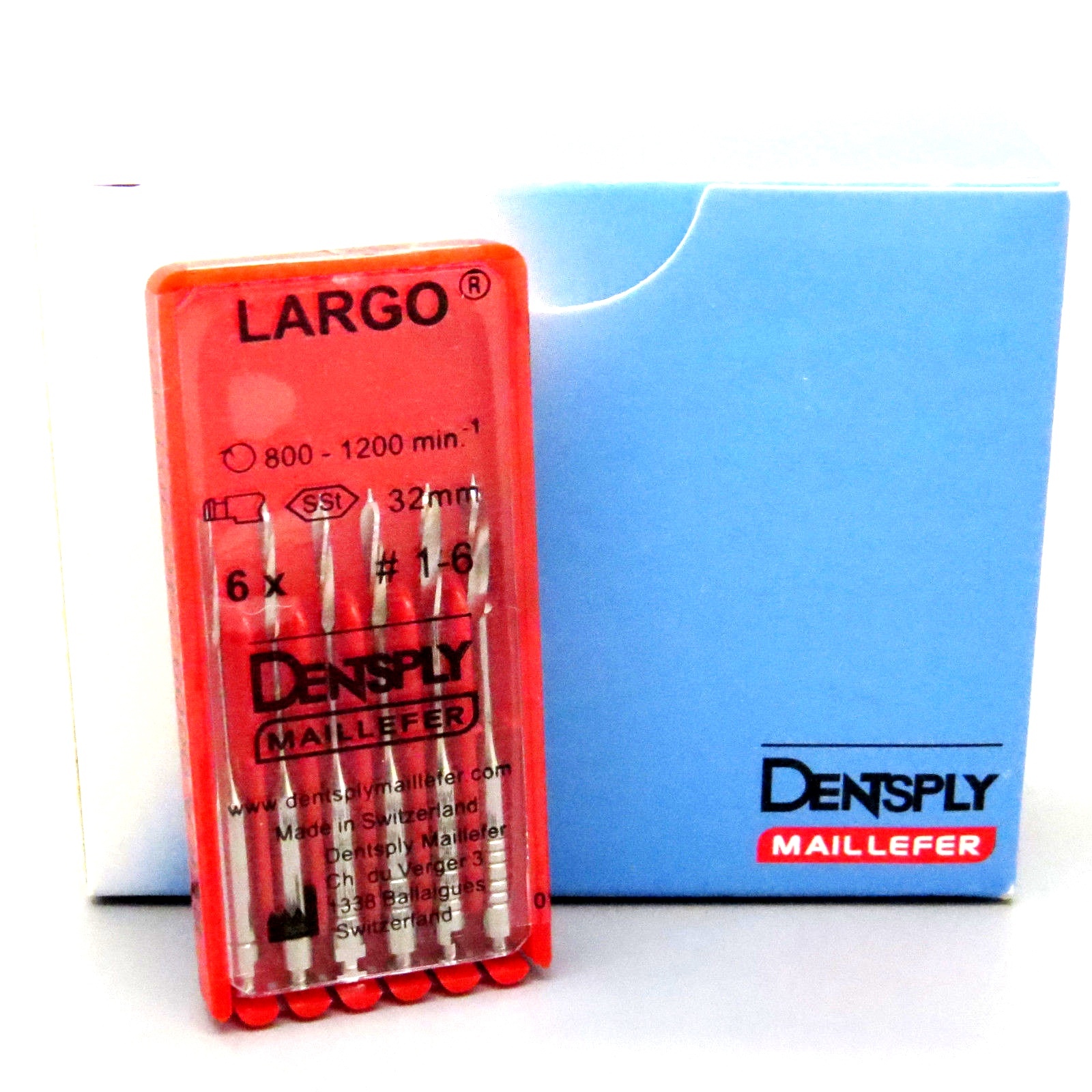 DENTSPLY MAILLEFER LARGO Peeso Reamers Endo Rotary Drills 32mm – USA ORIGINAL