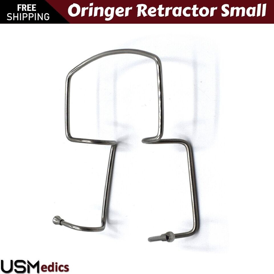 Oringer Lip Cheek Small Retractors Self Dental Surgical Retaining Metal Wire Lab