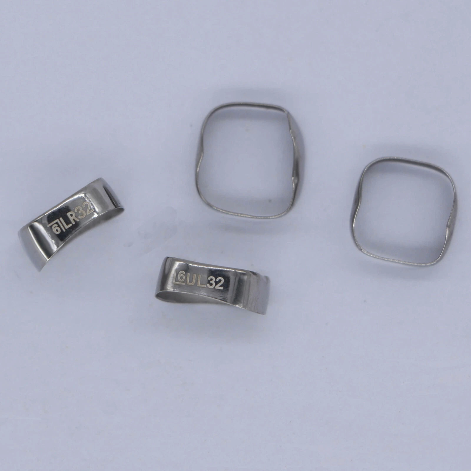 40Pcs Dental Plain Band Orthodontic Bands 1st Molar Steel Dental Bands Roth/MBT