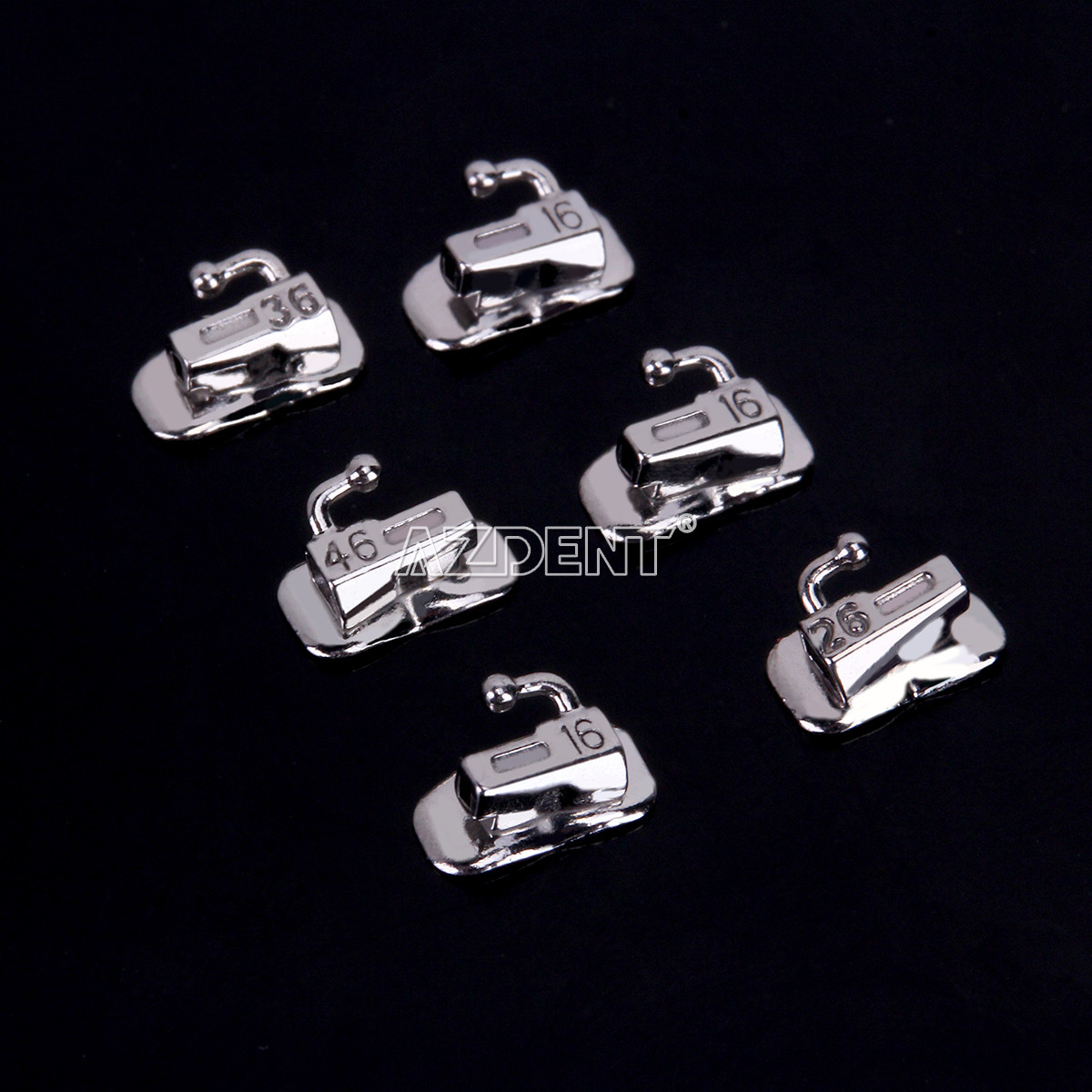 5*AZDENT Dental Split Welding Orthodontic Buccal Tube 1st Molar Roth.022 Single