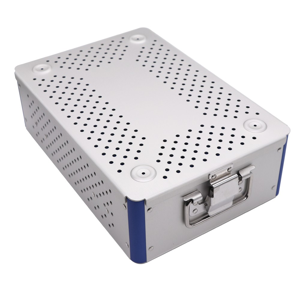 Professional Grade Aluminum Sterilizing Box 30x20x5cm Surgical Tools，USA